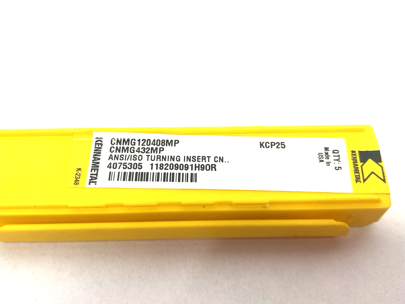 CNMG120408MP | Kennametal Kenloc™ Negative Insert 4075305 PKG OF 4 - New – Open box - Maverick Industrial Sales