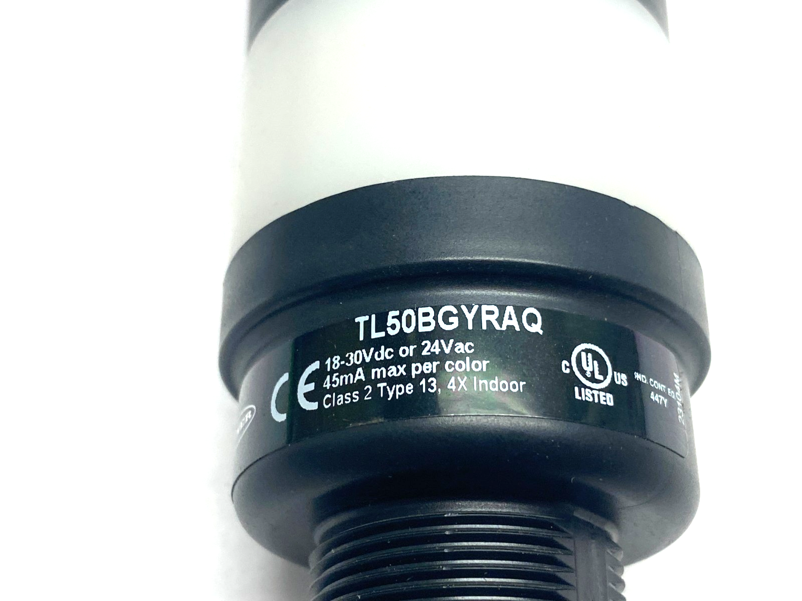 Banner TL50BGYRAQ 50mm LED Tower Light 4-Color Audible Ind. 83216 NO LOCKNUT - Maverick Industrial Sales