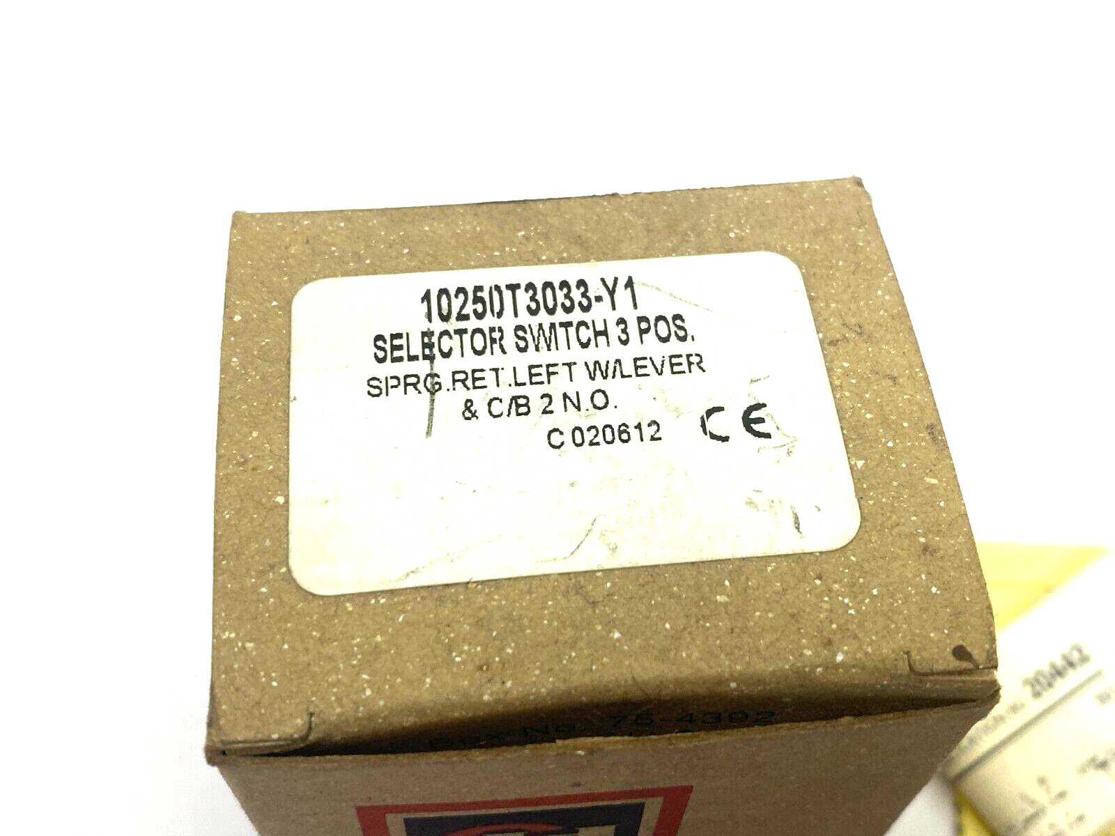 Eaton Cutler-Hammer 10250T3033-Y1 Selector Switch, 3-Pos, Spring Left, 2 N.O. - Maverick Industrial Sales
