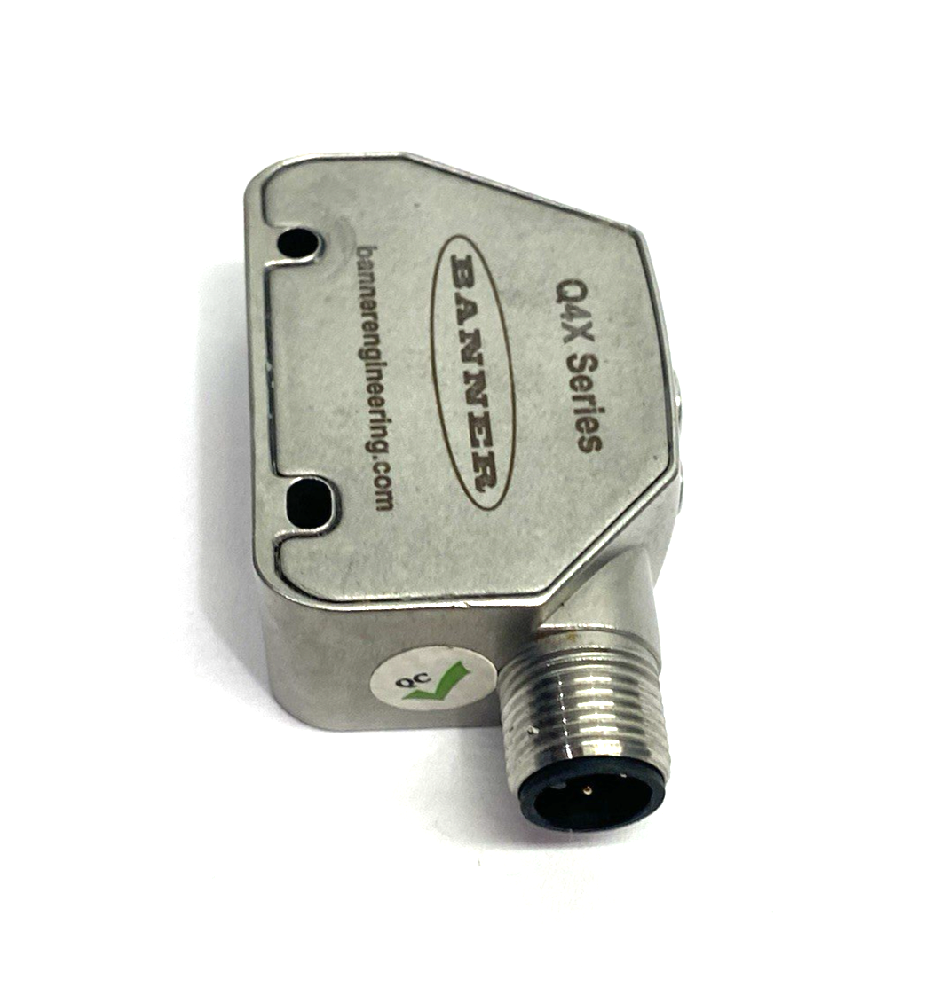 Banner Q4XFKLAF310-Q8 IO-Link Rugged Laser Distance Sensor, Adjustable Fld 97341 - Maverick Industrial Sales