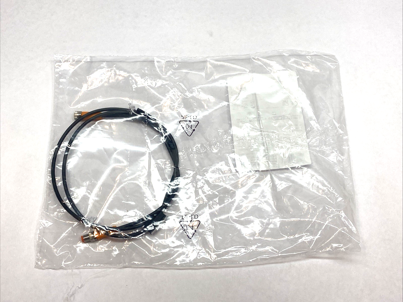 EVC267 | IFM Effector Sensor Connection Cable 1m 50VAC 6VDC 3A - New - Maverick Industrial Sales