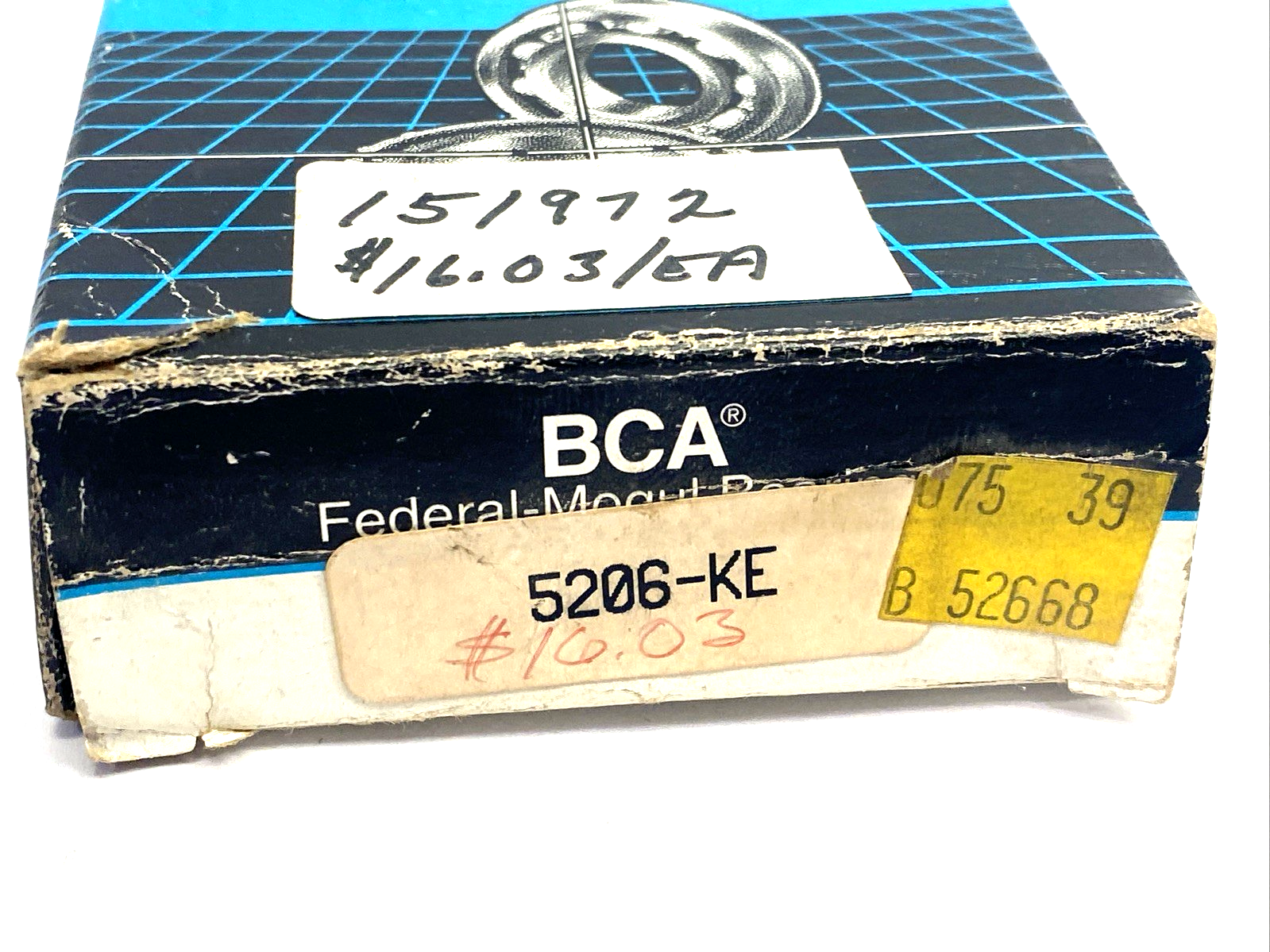 5206-KE | BCA Federal Mogul Bearings Double Row Ball Bearing 30mm I.D. x 62mm O.D. - New – Open box - Maverick Industrial Sales