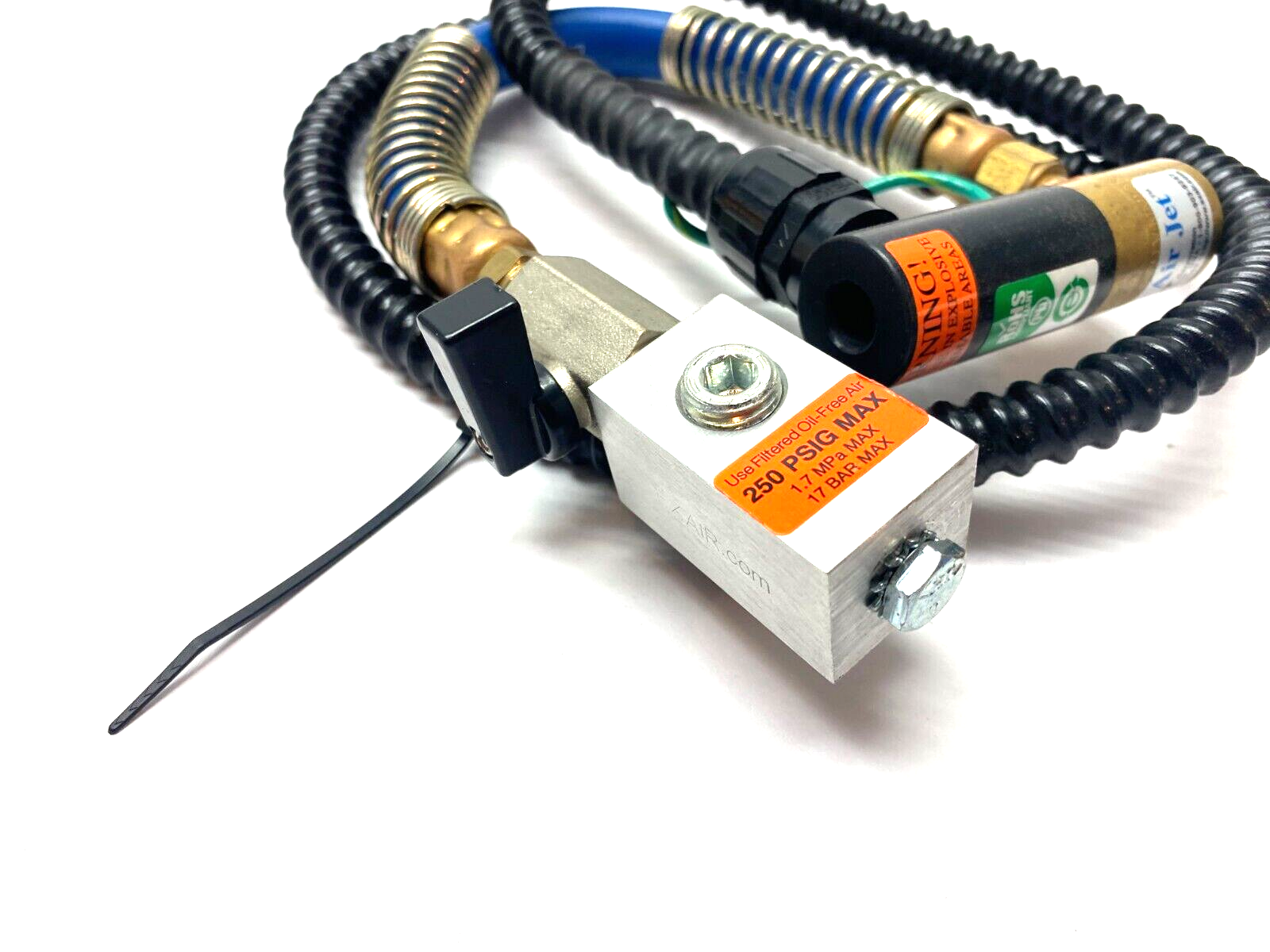 Exair 7194 Ion Air Jet w/ Stay Set Flexible Hose & Mag Base CORD CUT - Maverick Industrial Sales
