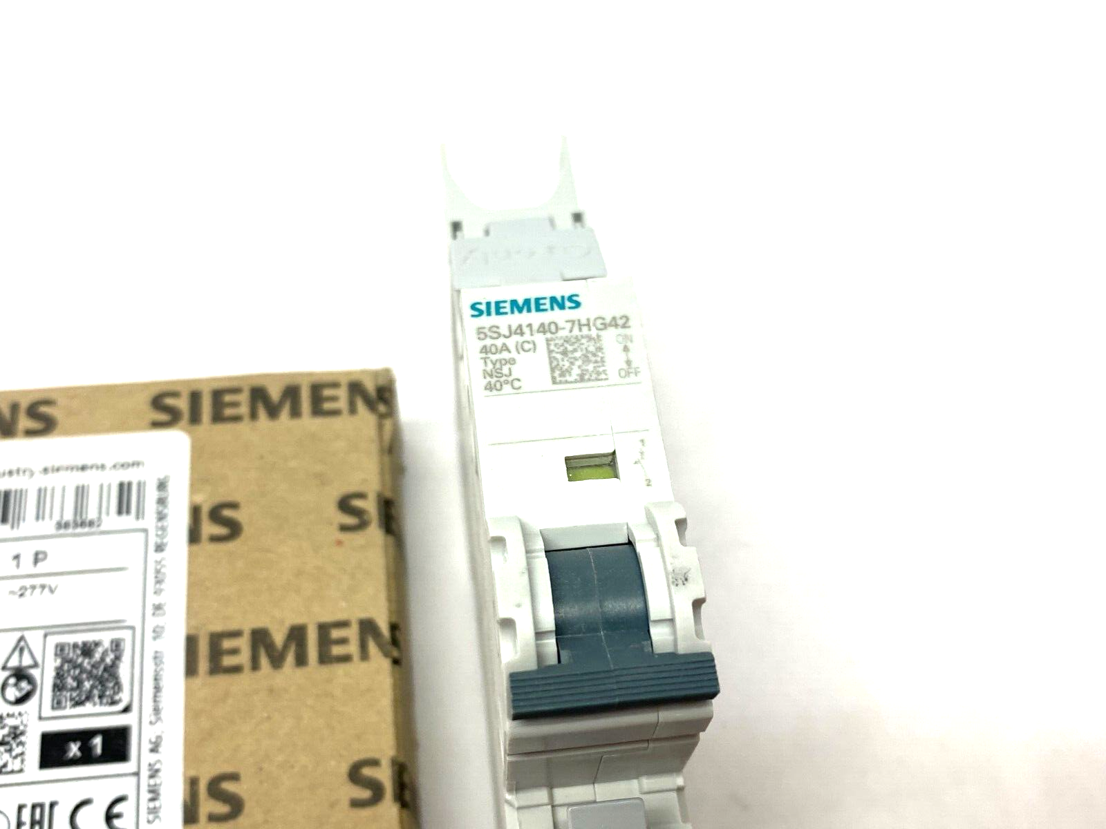 Siemens 5SJ4140-7HG42 Miniature Circuit Breaker 40A 1-Pole 277V - Maverick Industrial Sales
