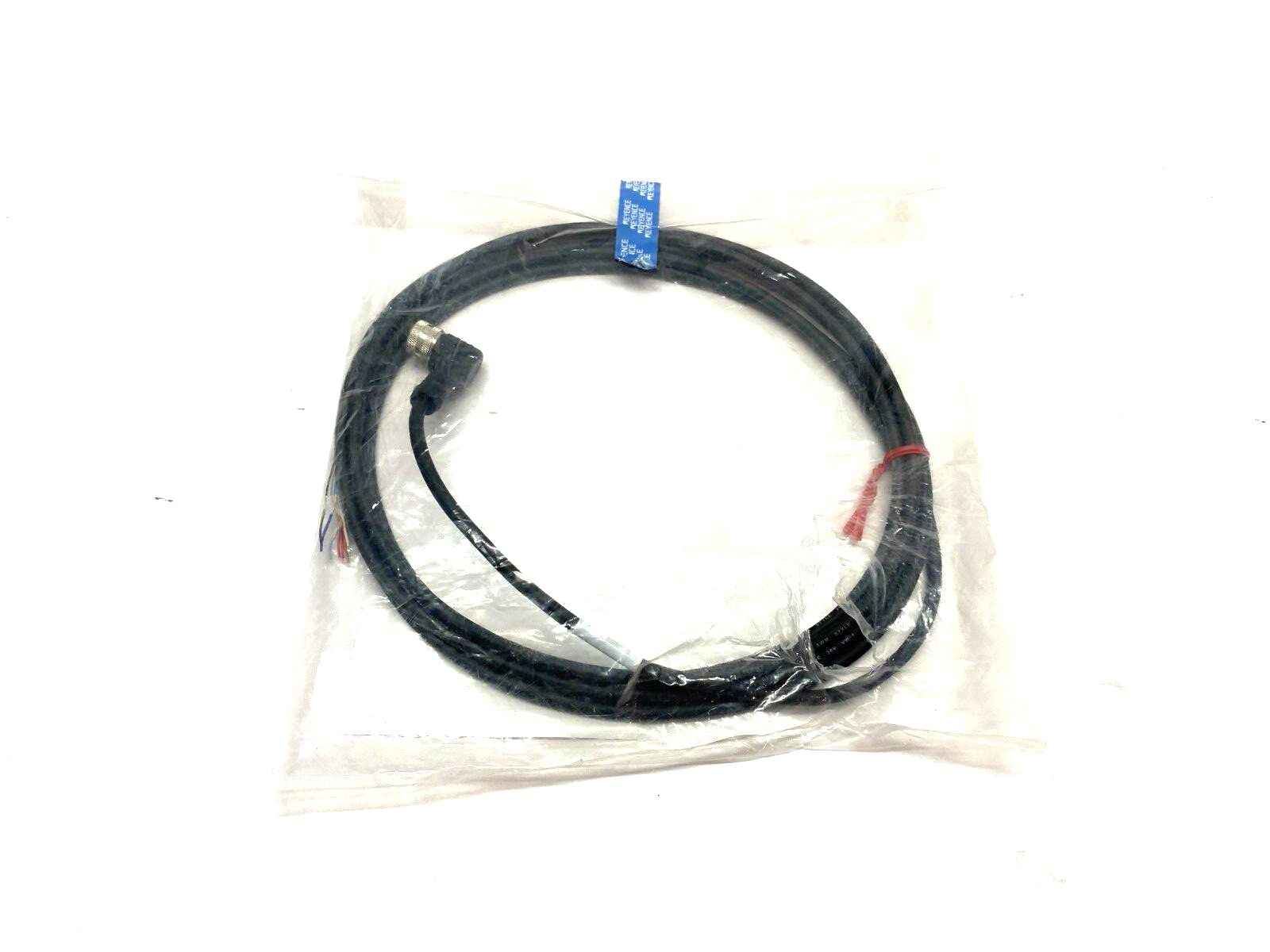 Keyence GS-P8L3 Single Ended Connection Cable M12 L-Shaped Connector - Maverick Industrial Sales