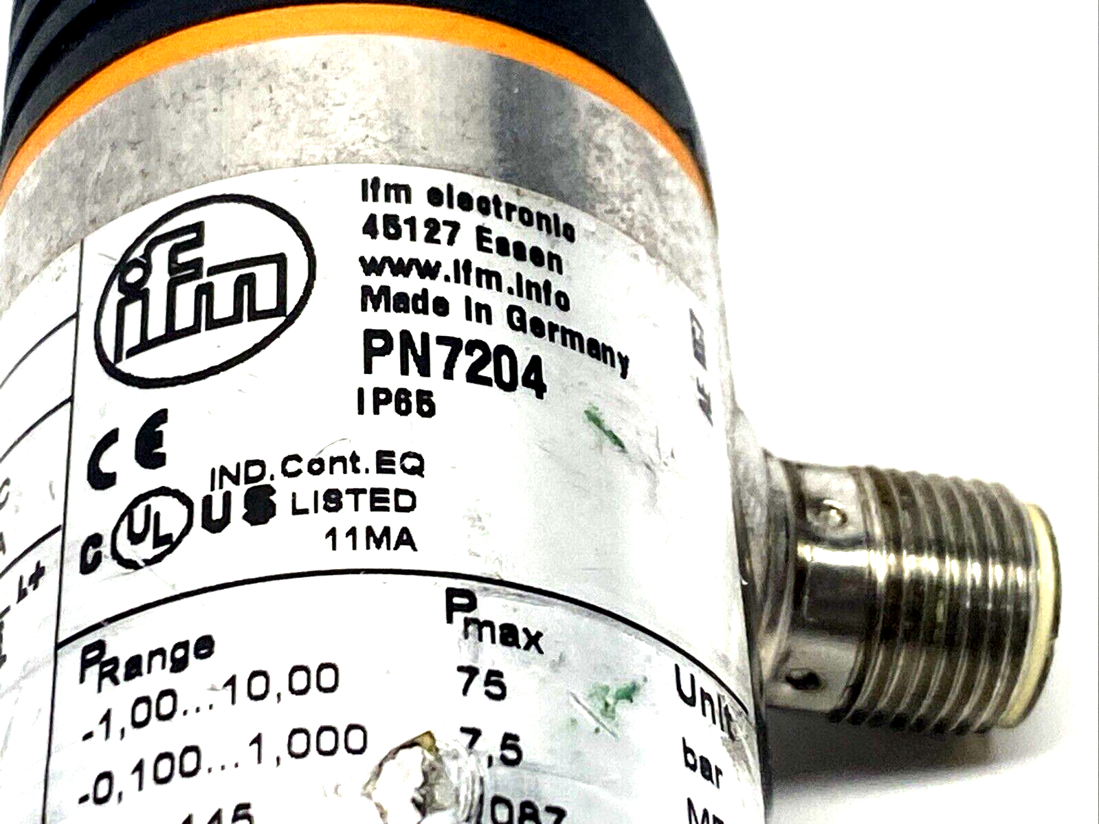 ifm PN7204 Pressure Sensor w/ Display PN-010-RBN14-QFRKG/US/ /V - Maverick Industrial Sales