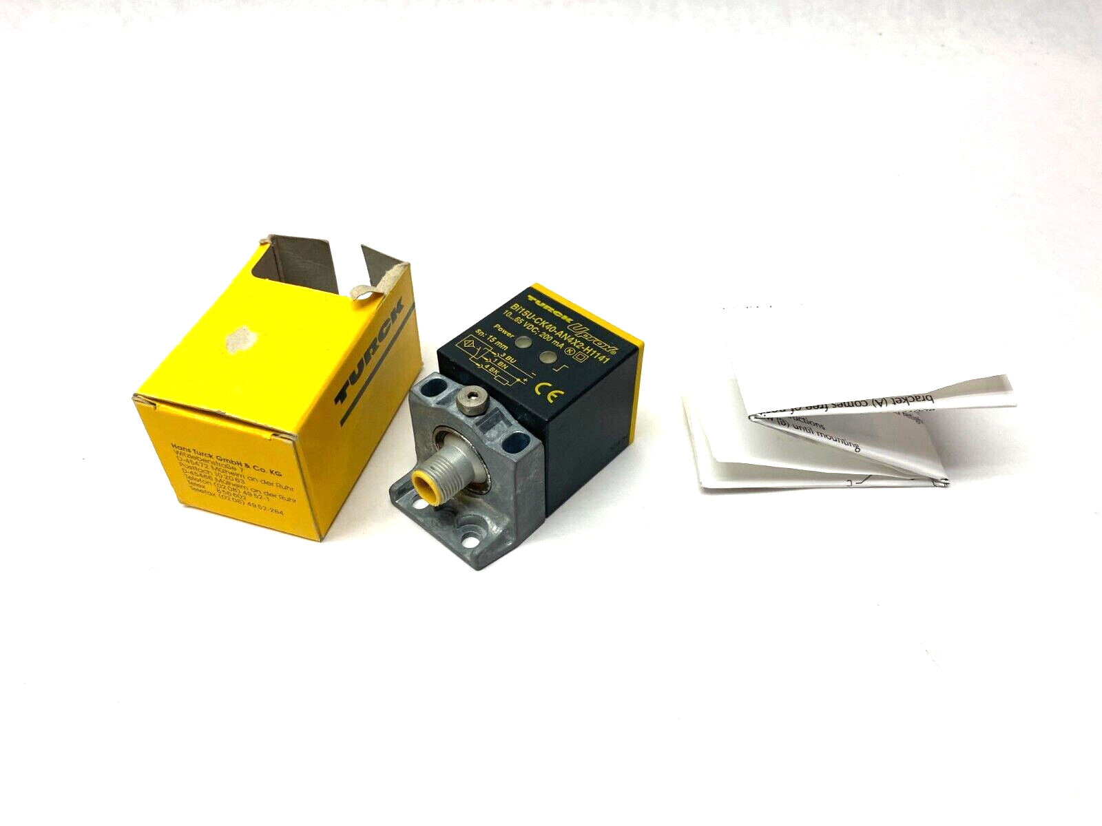 Turck Bi15U-CK40-AN4X2-H1141 uprox 40mm Inductive Cube Sensor 10-65VDC - Maverick Industrial Sales