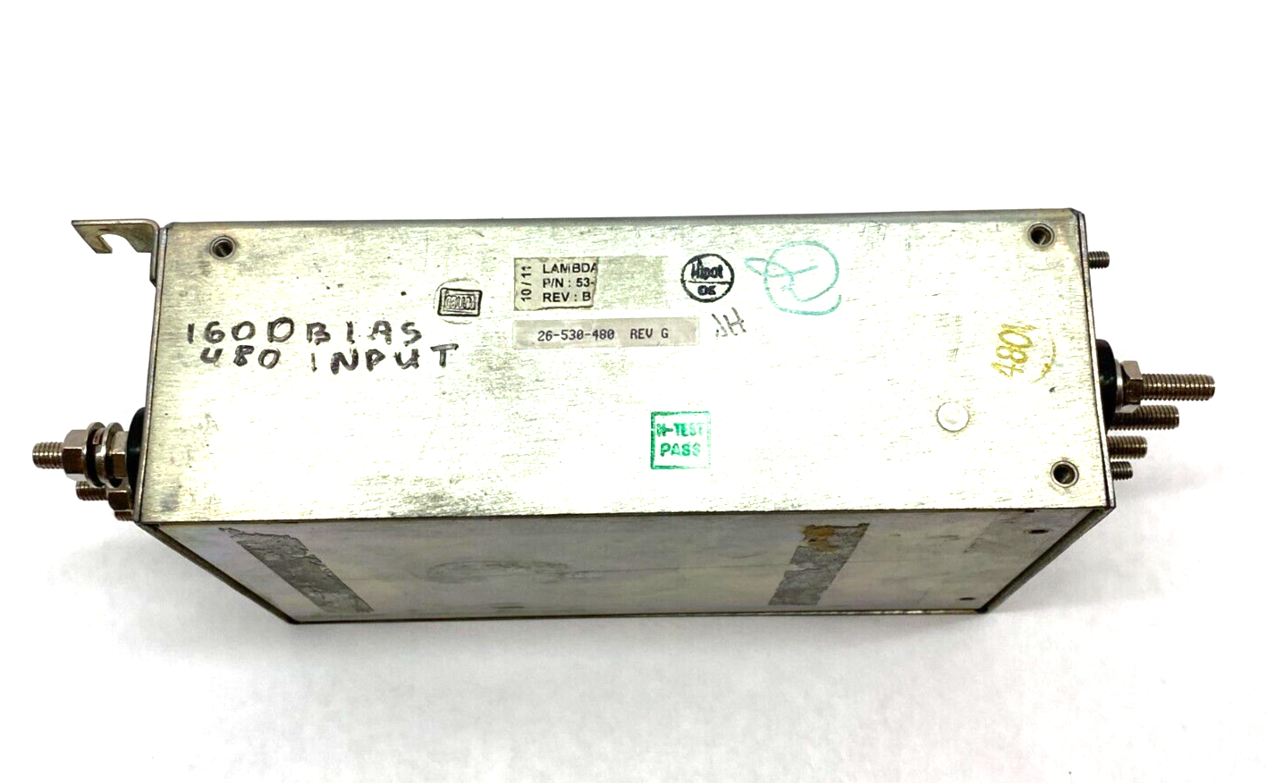 TDK Lambda 26-530-480 Rev. G EMI Power Supply Line Filter 3-Pole - Maverick Industrial Sales