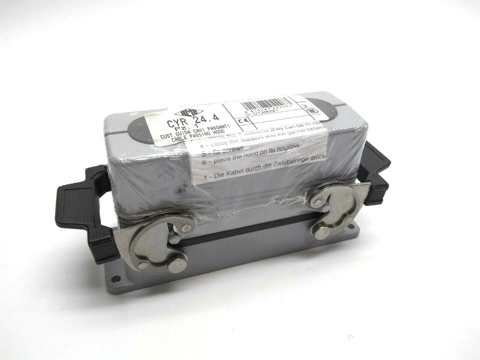 CYR24.4 , CHI 24 | ILME CYR24.4 Rectangular Connector Housing Base Cable Passing Hood with CHI 24 - New - Maverick Industrial Sales