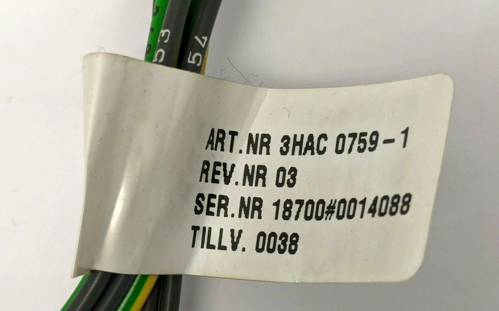 3HAC 0759-1 | ABB Bleeder Cable - Used - Maverick Industrial Sales