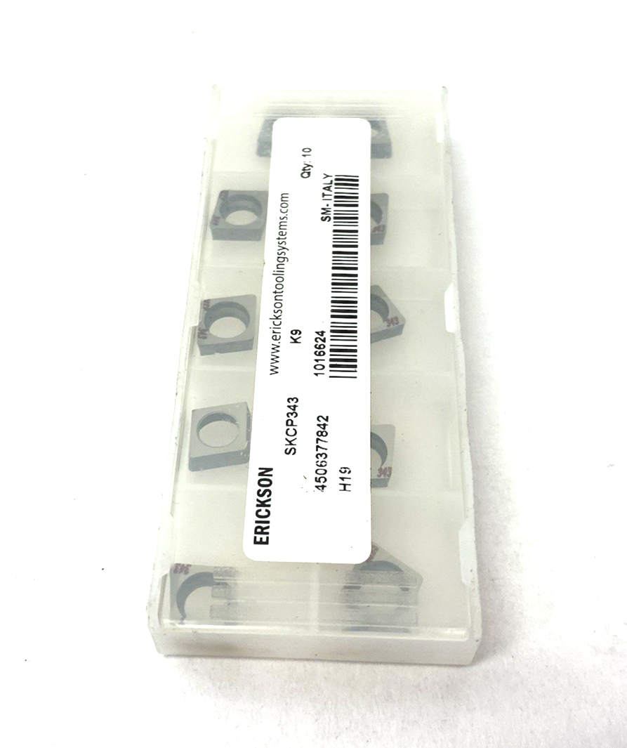 Erickson 1016624 Indexable Turning Insert SKCP343 K9 PKG OF 10 - Maverick Industrial Sales
