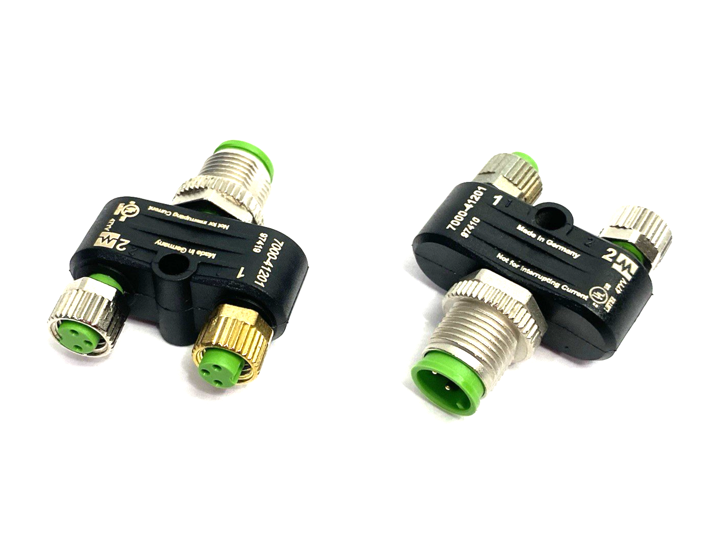 7000-41201-0000000 | Murrelektronik T-Coupler M12 male / 2x M8 female LOT OF 2 - Used - Maverick Industrial Sales
