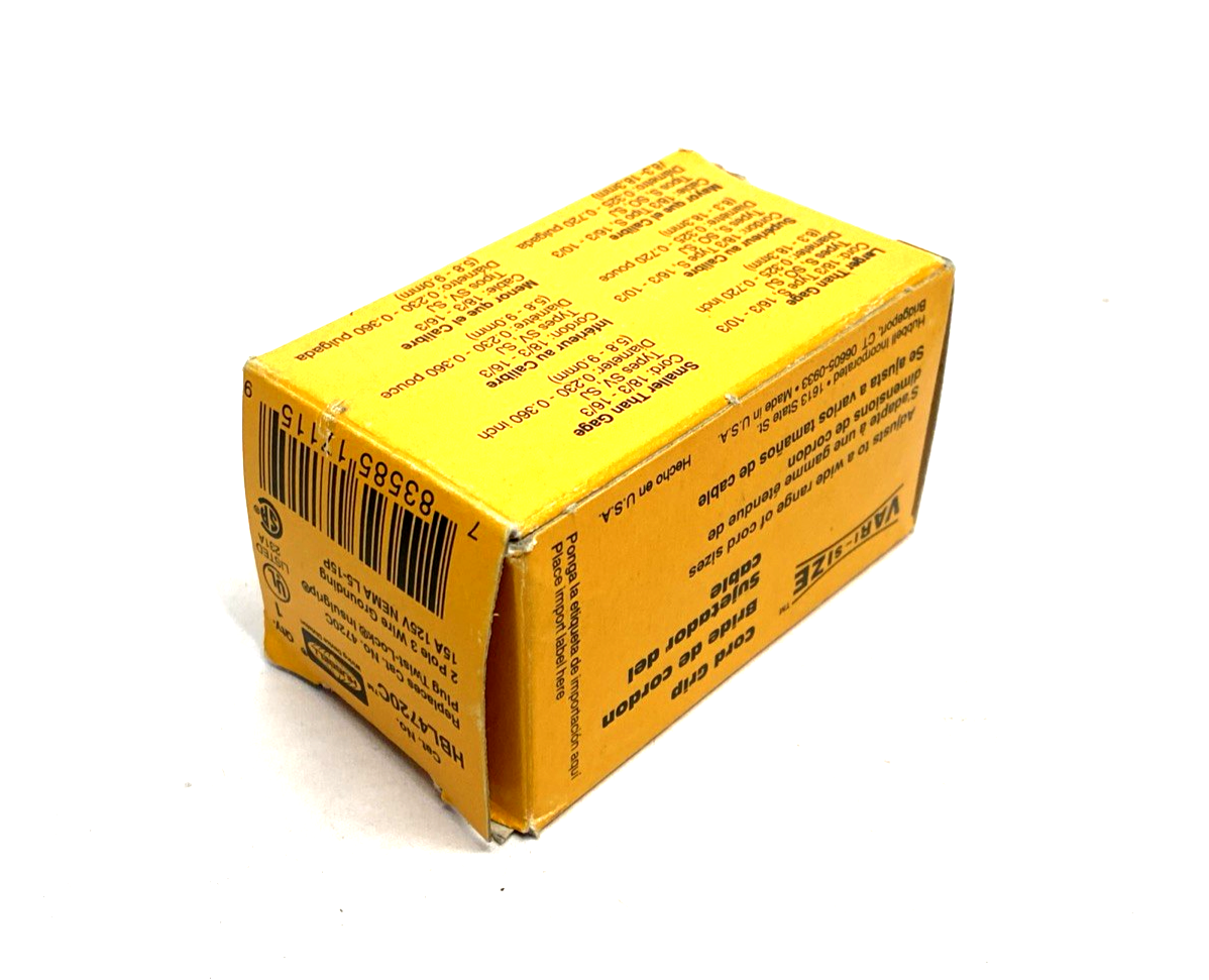 HBL4720C | Hubbell Twist-Lock Industrial, Male Plug, 5A 125V L5-15P, LOT OF 2 - New - Maverick Industrial Sales