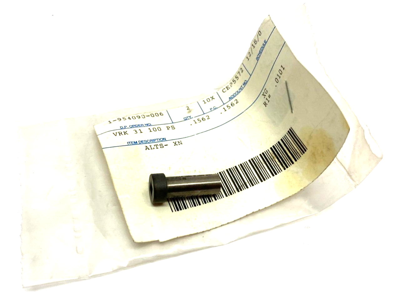Dayton Progress VRK 31 100 PS ALTS-XN Die Button Punch .1562 x .1562 R1=.0101 - Maverick Industrial Sales