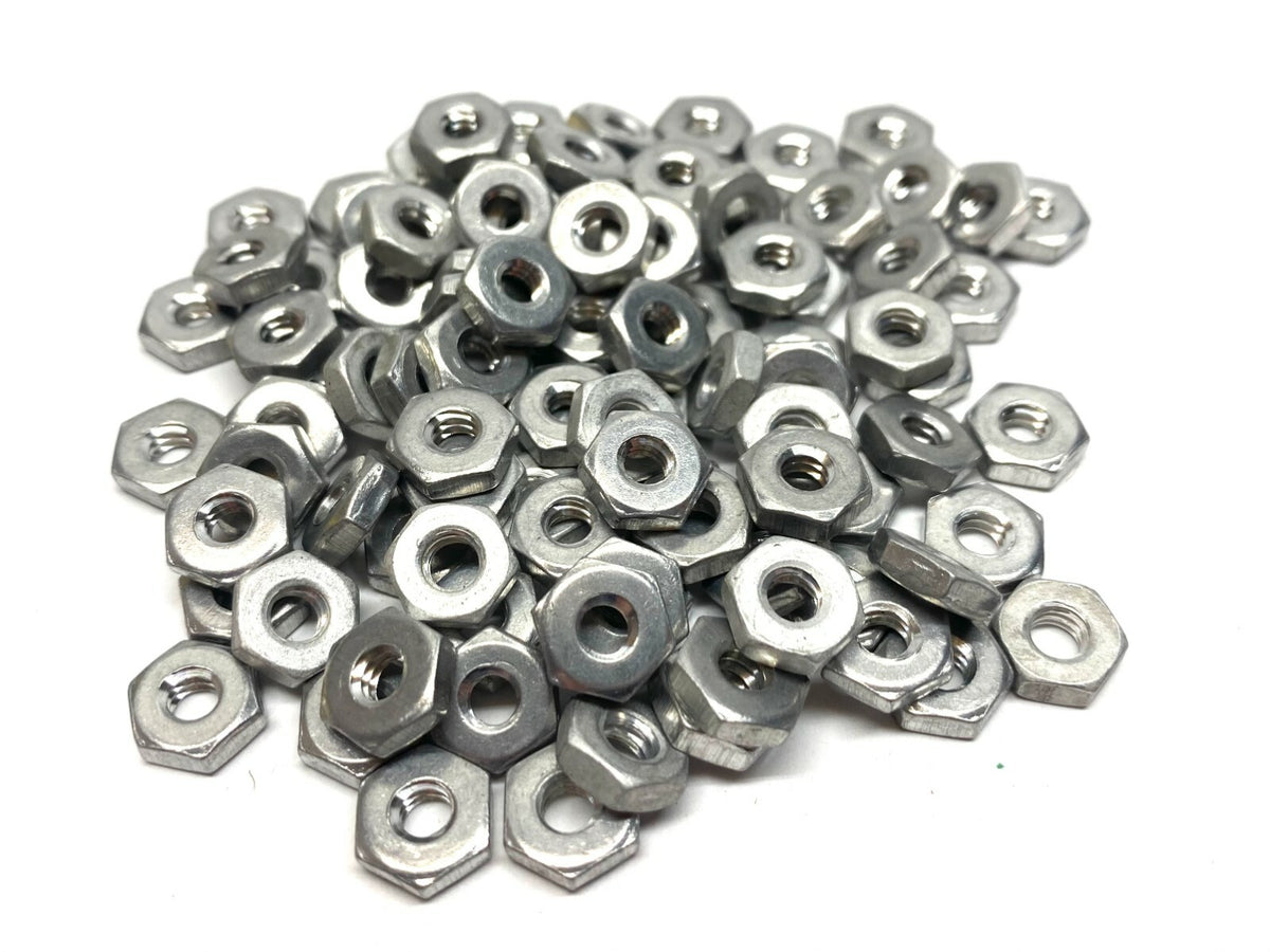 Hex Nut Aluminum Alloy 3/16"-24 UNC PKG OF 100 - Maverick Industrial Sales