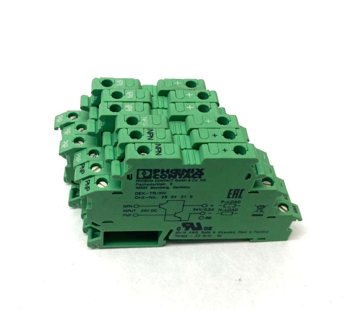 Phoenix Contact DEK-TR/INV Switching Amplifier Inverter Mod 2964319 LOT OF 6 - Maverick Industrial Sales