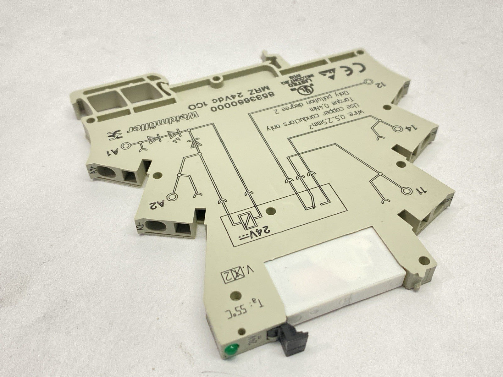 REL-MR- 24DC/21 | Phoenix Contact Relay 2961105 w/ Weidmuller 8533660000 LOT OF 2 - Used - Maverick Industrial Sales