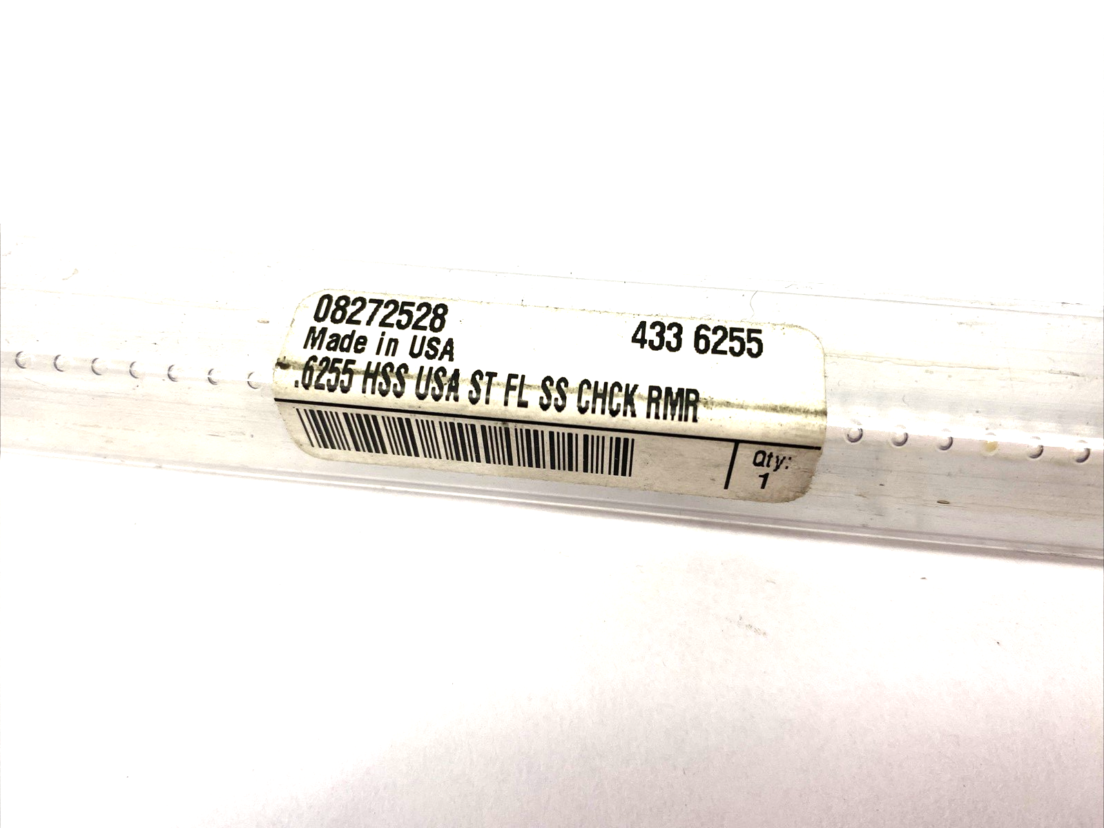 Yankee Reamer 433-0.6255 8-Flute Straight Shank HSS Chucking Reamer 0.6255" Dia - Maverick Industrial Sales