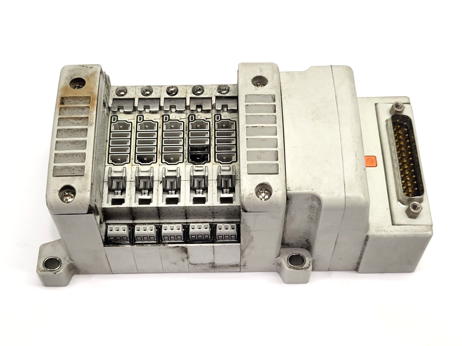 SMC VV5QC21-05N9PD0-S Solenoid Manifold 2000 Series 5 Port DIFFERENT A & B PORTS - Maverick Industrial Sales