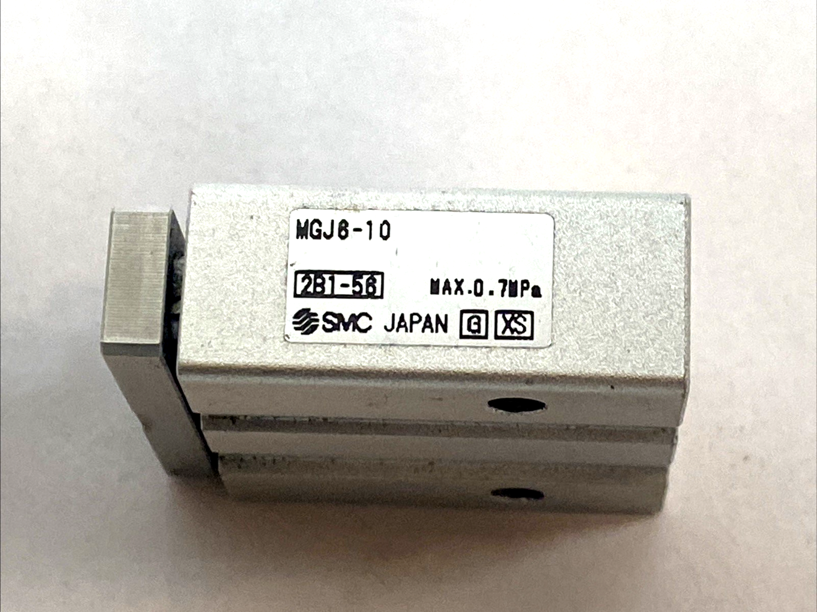 MGJ6-10 | SMC Miniature Guide Rod Cylinder 6mm Bore 10mm Stroke - Used - Maverick Industrial Sales
