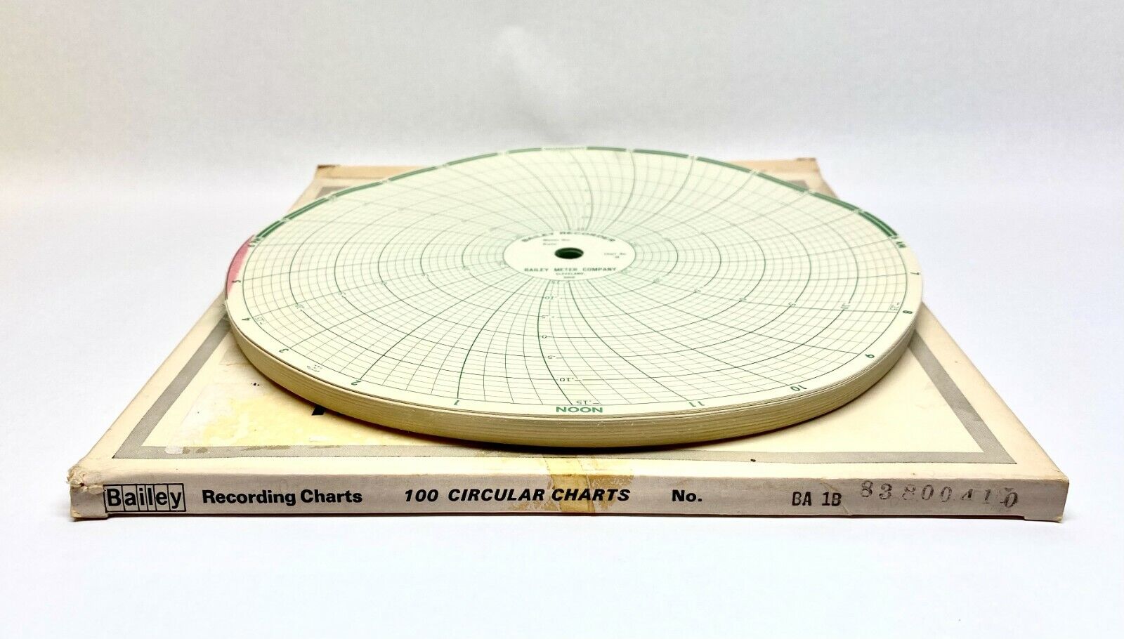 Bailey BA 1B Circular Recording Charts BOX OF 100 - Maverick Industrial Sales