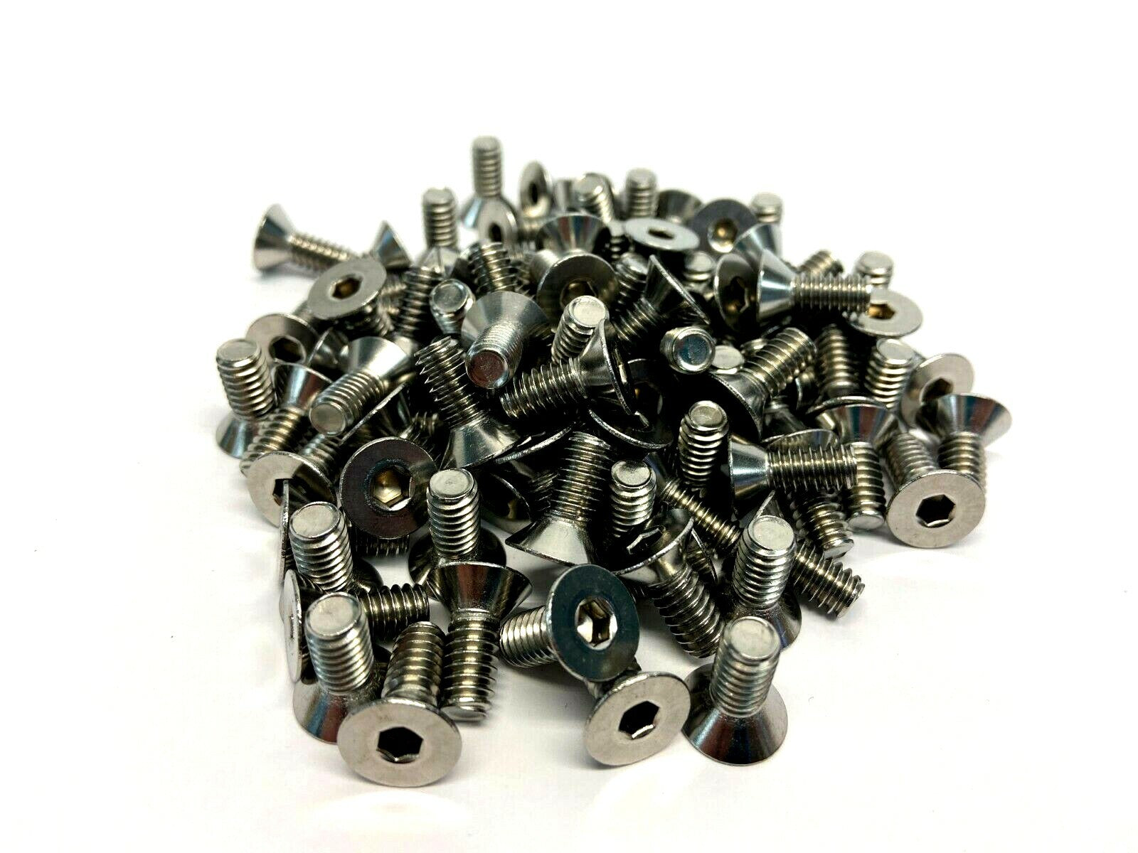 Flat Head Socket Cap Screw 18-8 Stainless Steel 1/4"-20 x 5/8" LOT OF 280 - New - Maverick Industrial Sales