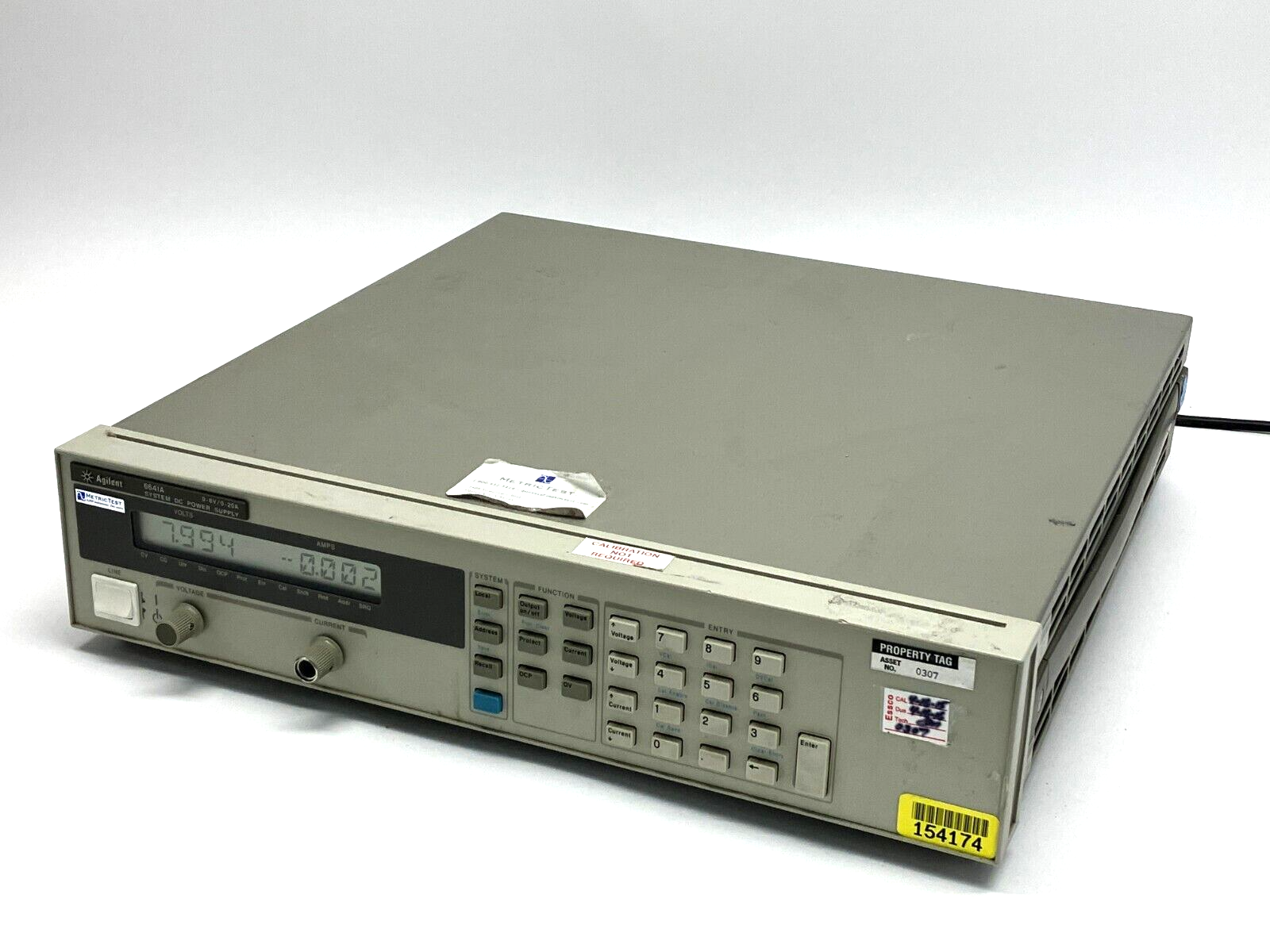 Agilent 6641A System DC Power Supply 0-8V/0-20A - Maverick Industrial Sales