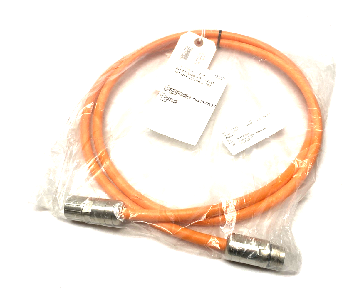 R911338597 | Bosch Rexroth Power Cable RKL4305/002,0 (RLS1101-INK0653-RLS1102) - New - Maverick Industrial Sales