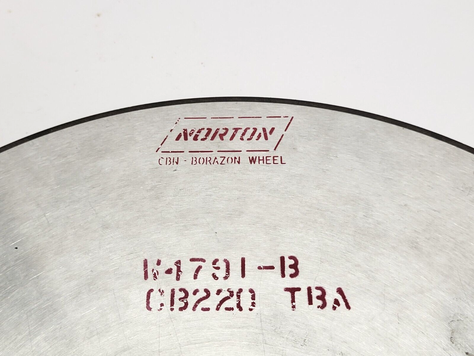 Norton W4791-B Grinding Wheel CB220 TBA - Maverick Industrial Sales