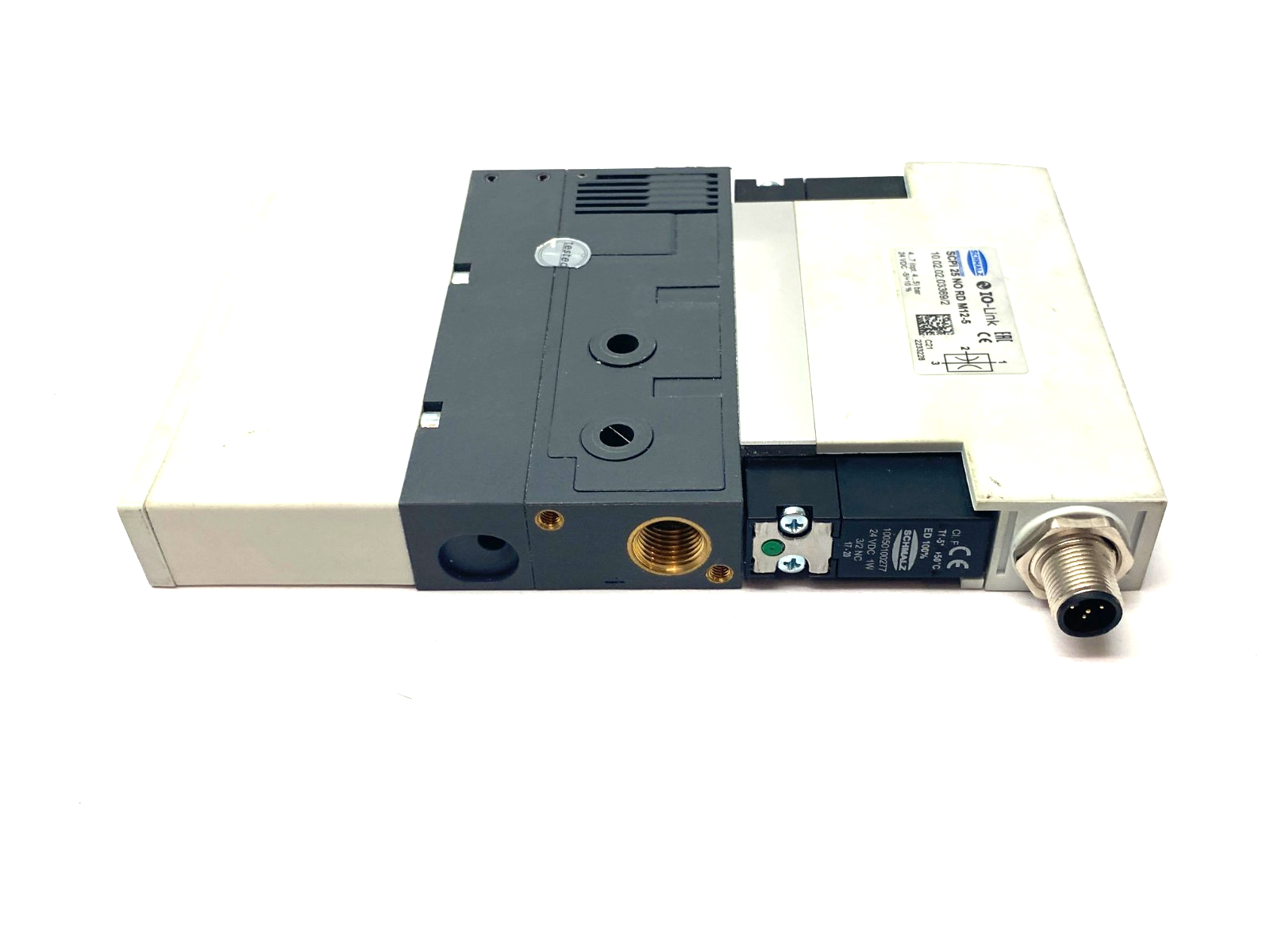 Schmalz SCPi 25 NO RD M12-5 Compact Vacuum Ejector M12 5-Pin, 10.02.02.03369/2 - Maverick Industrial Sales