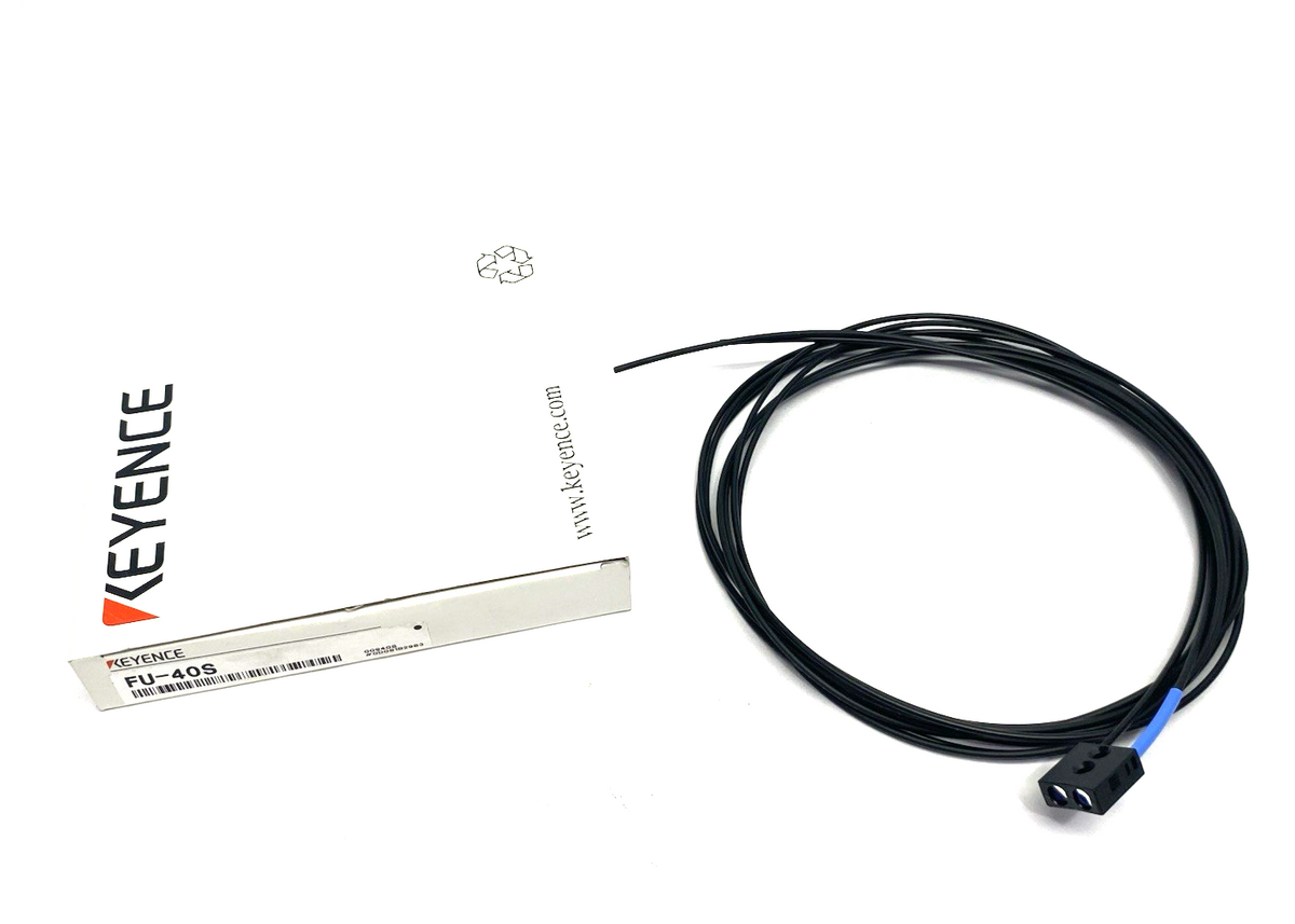 Keyence FU-40S Top-Beam Emitting Reflective Fiber Unit NO FIBER CUTTER - Maverick Industrial Sales