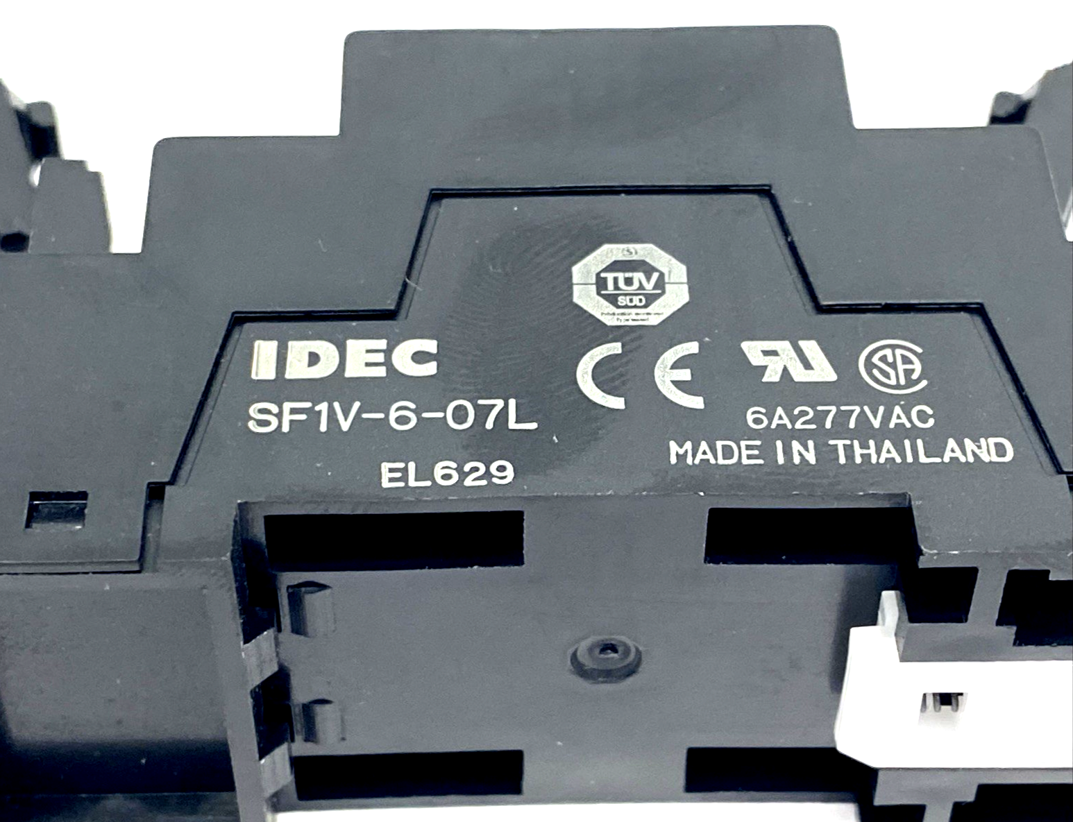 IDEC SF1V-6-07L Relay Socket/Base, DIN Mount 6Pole RF1V 6A 277VAC - Maverick Industrial Sales