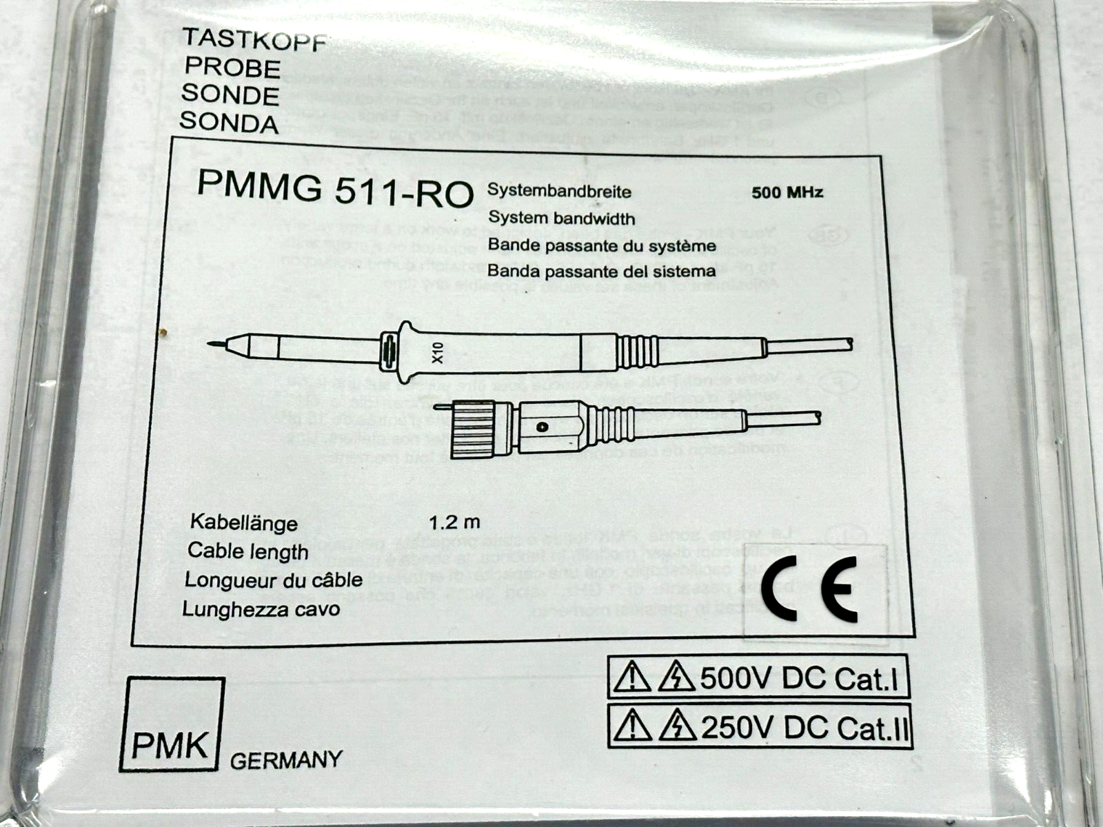 PMK PMMG 511-RO Passive Probe 500MHz 10:1 - Maverick Industrial Sales