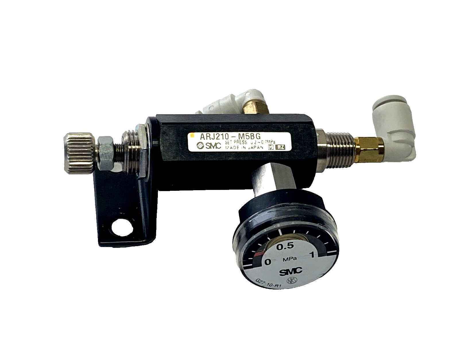 SMC ARJ210-M5BG Miniature Pneumatic Regulator 0.2 - 0.7 Mpa - Maverick Industrial Sales