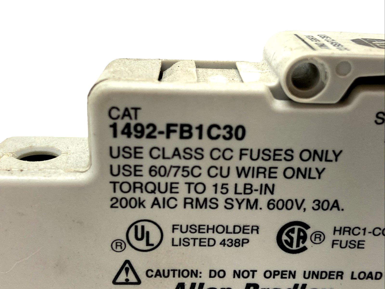 Allen Bradley 1492-FB1C30 Ser. A Fuse Holder LOT OF 4 - Maverick Industrial Sales