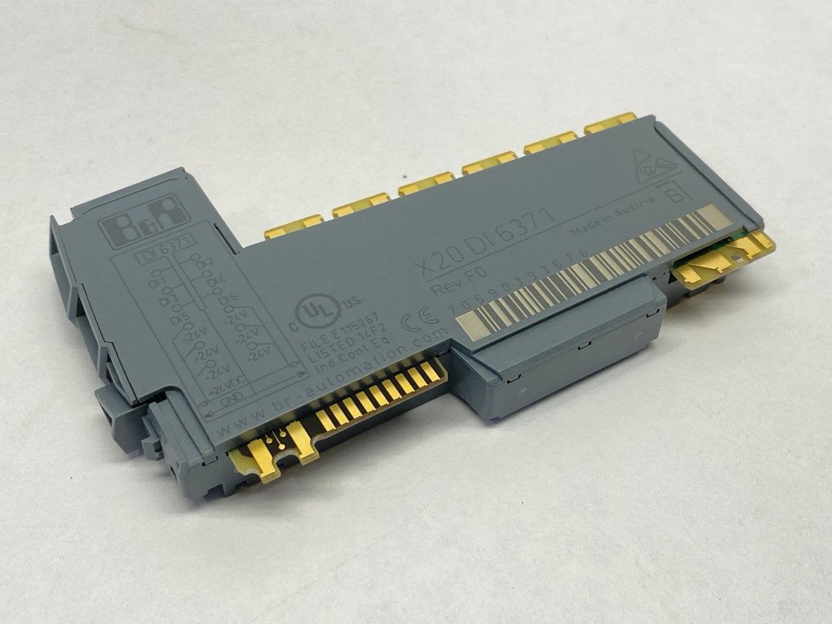 B&R Industrial X20DI6371 Rev F0 6-Digital Input Module 24VDC - Maverick Industrial Sales