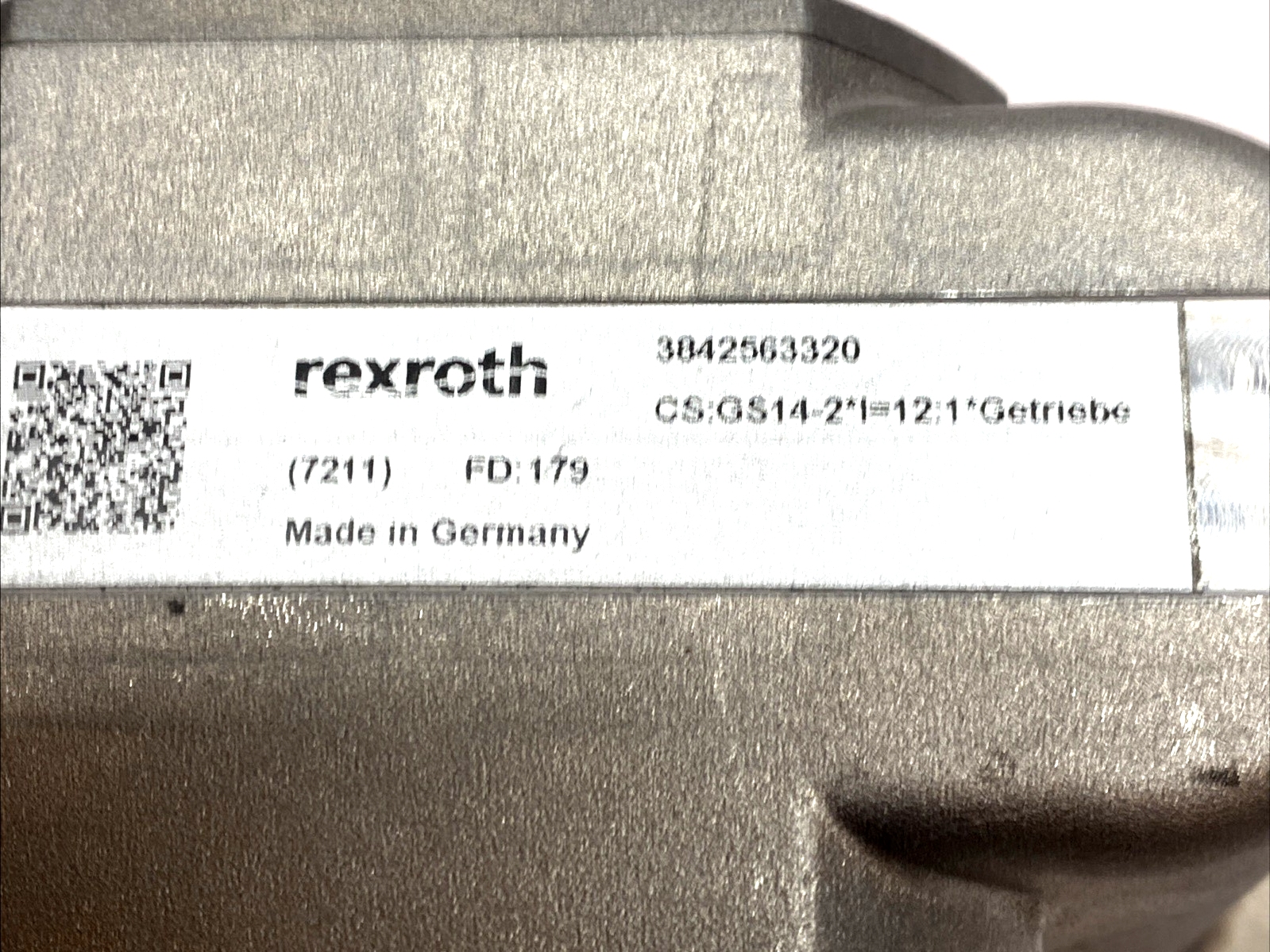 3842563320 | Rexroth GS 14-2 Slip-On Gearbox 12:1 - For parts or not working - Maverick Industrial Sales