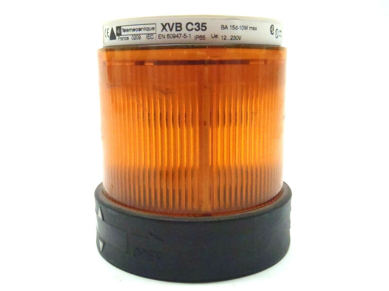 Telemecanique XVB C35 Yellow Amber Stack Light Lens w/ DL1BDB8 LED Bulb - Maverick Industrial Sales