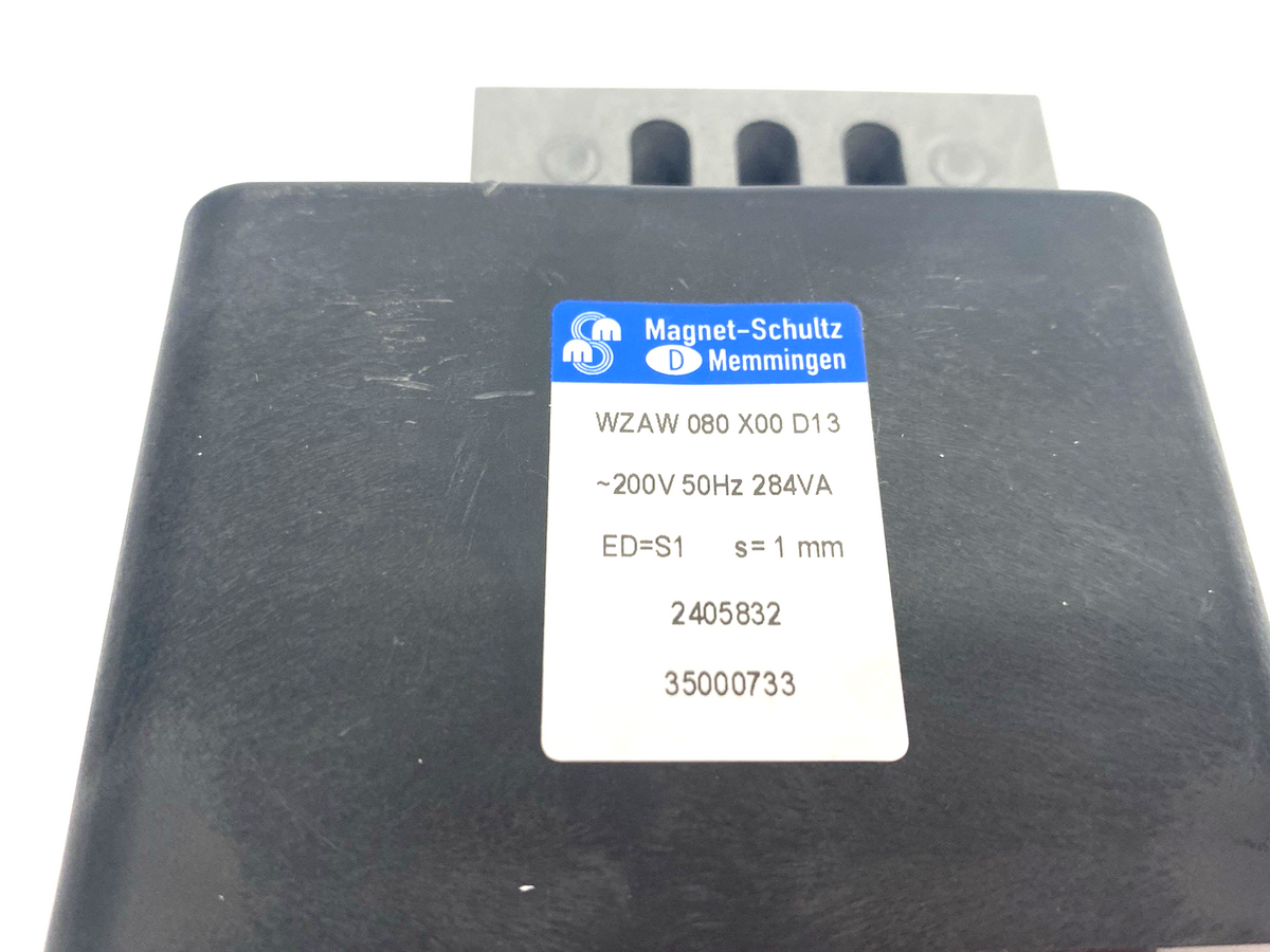 Magnet-Schultz WZAW 080 X00 D13 Vibratory Unit ~200V ED=S1 s=1,0mm - Maverick Industrial Sales