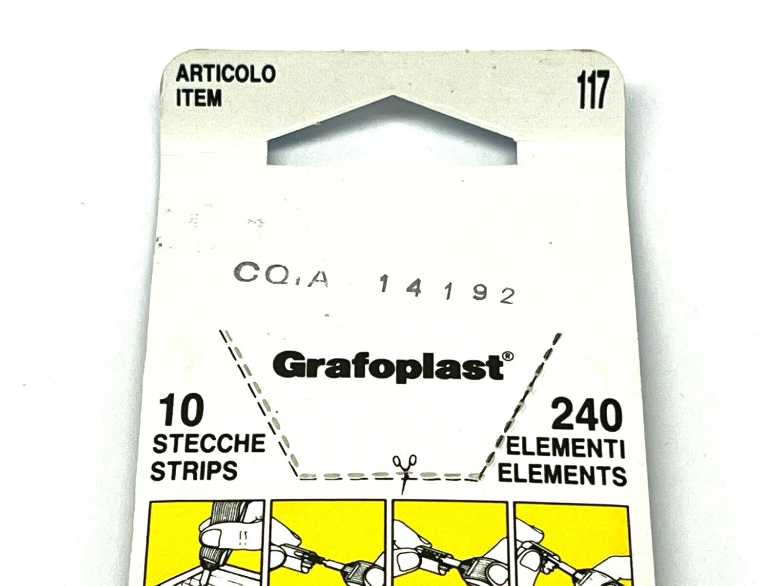 Grafoplast 117P81BY Trasp System Wire Markers - Black on Yellow 10 Strips - Maverick Industrial Sales