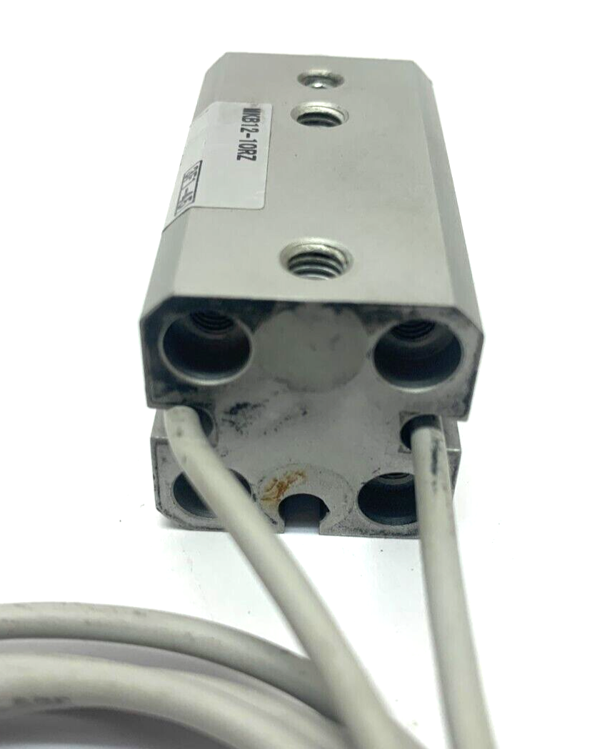 MKB12-10RZ | SMC Rotary Clamp Cylinder w/ 2x SMC D-M9PW Proximity Switch Sensor - Used - Maverick Industrial Sales