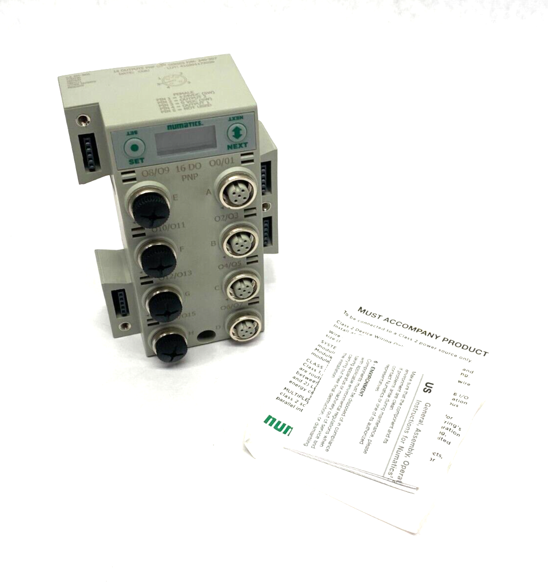Numatics 240-207 Digital I/O Module 16x PNP Output 5-Pin M12 Ports - Maverick Industrial Sales