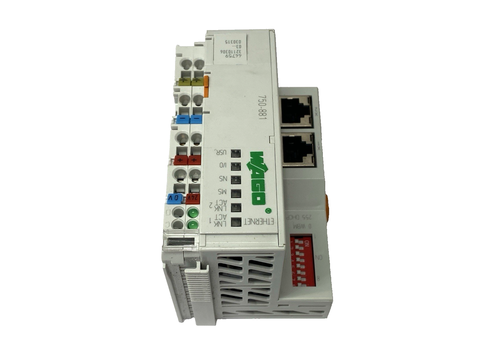 Wago 750-881 Ethernet Controller 2-Port 24VDC - Maverick Industrial Sales