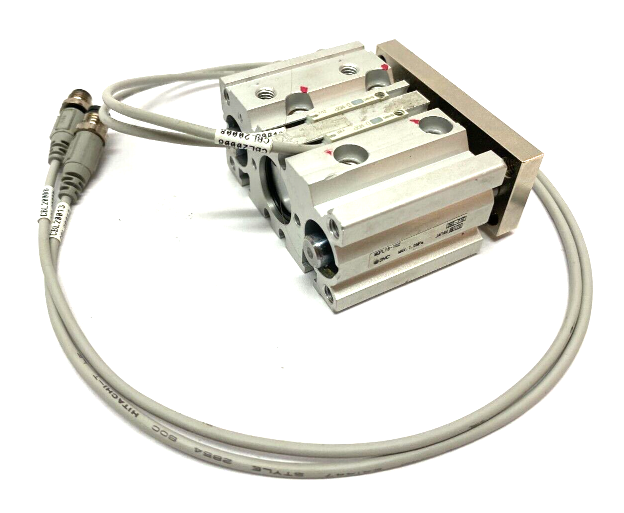 SMC MGPL16-10Z Compact Guided Air Cylinder 1.0MPa Max w/ Auto Switches - Maverick Industrial Sales