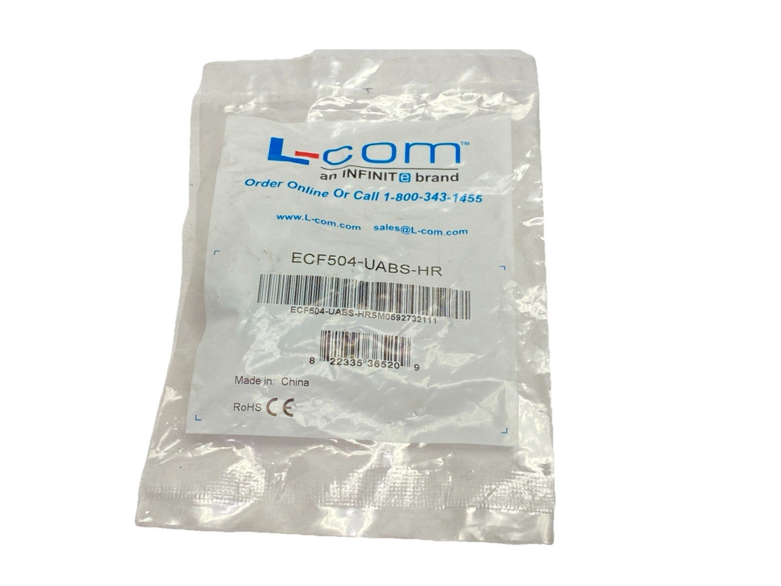 | L-Com ECF504-UABS-HR USB Panel Mount Adapter A Female/B Female High Retention - New - Maverick Industrial Sales