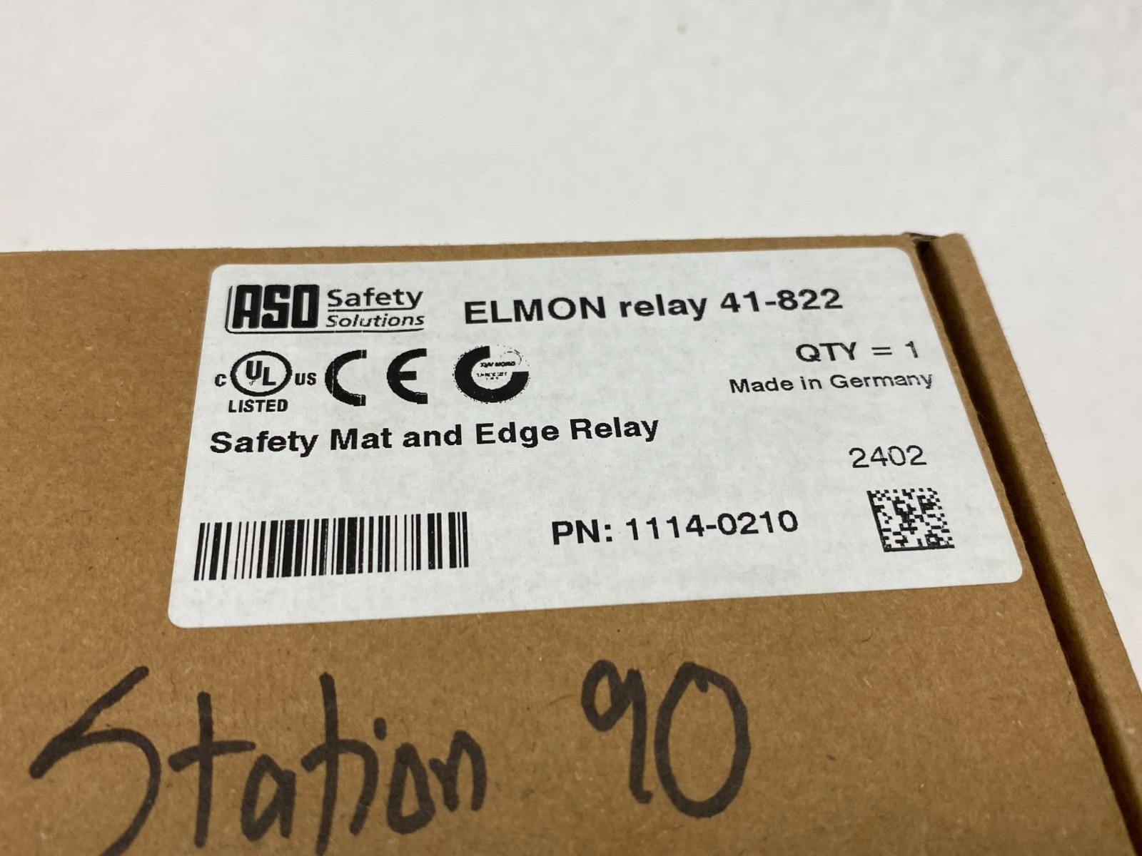 ASO Safety Solutions 1114-0210 Safety Mat and Edge Relay ELMON relay 41-822 - Maverick Industrial Sales