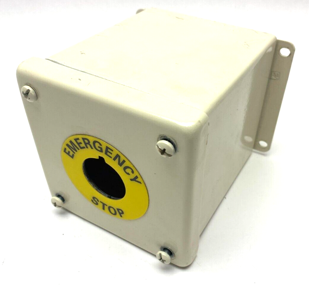 Hoffman E1PBXM Extra Deep Emergency Push Button Enclosure White - Maverick Industrial Sales