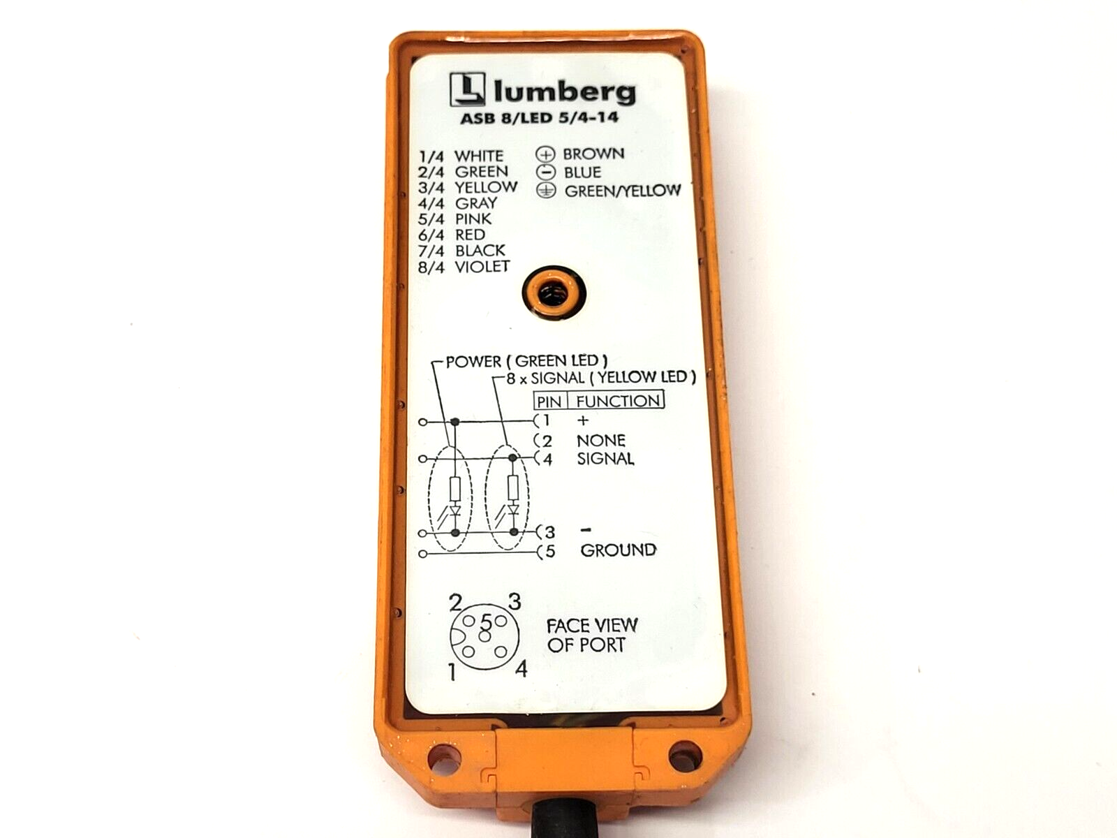 Lumberg ASB 8/LED 5/4-14 8-Port Actuator Sensor Box CUT CABLE - Maverick Industrial Sales