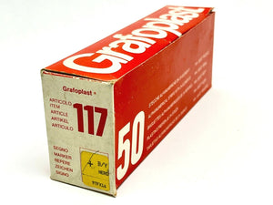 117 | Grafoplast  Wire Markers + Black on Yellow 50 Strips 9TFX16- New