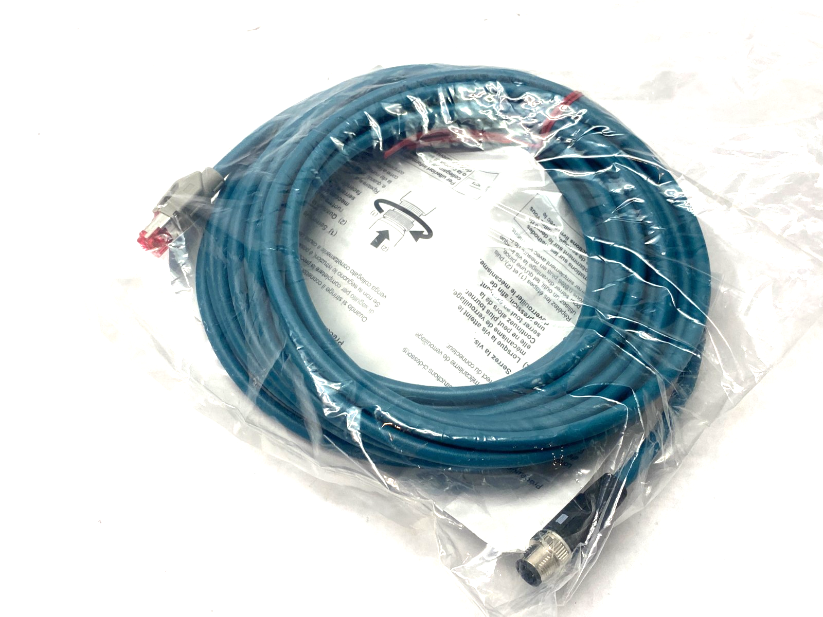 Keyence OP-87459 Ethernet Cable M14 4-Pin to RJ45 10m Length - Maverick Industrial Sales